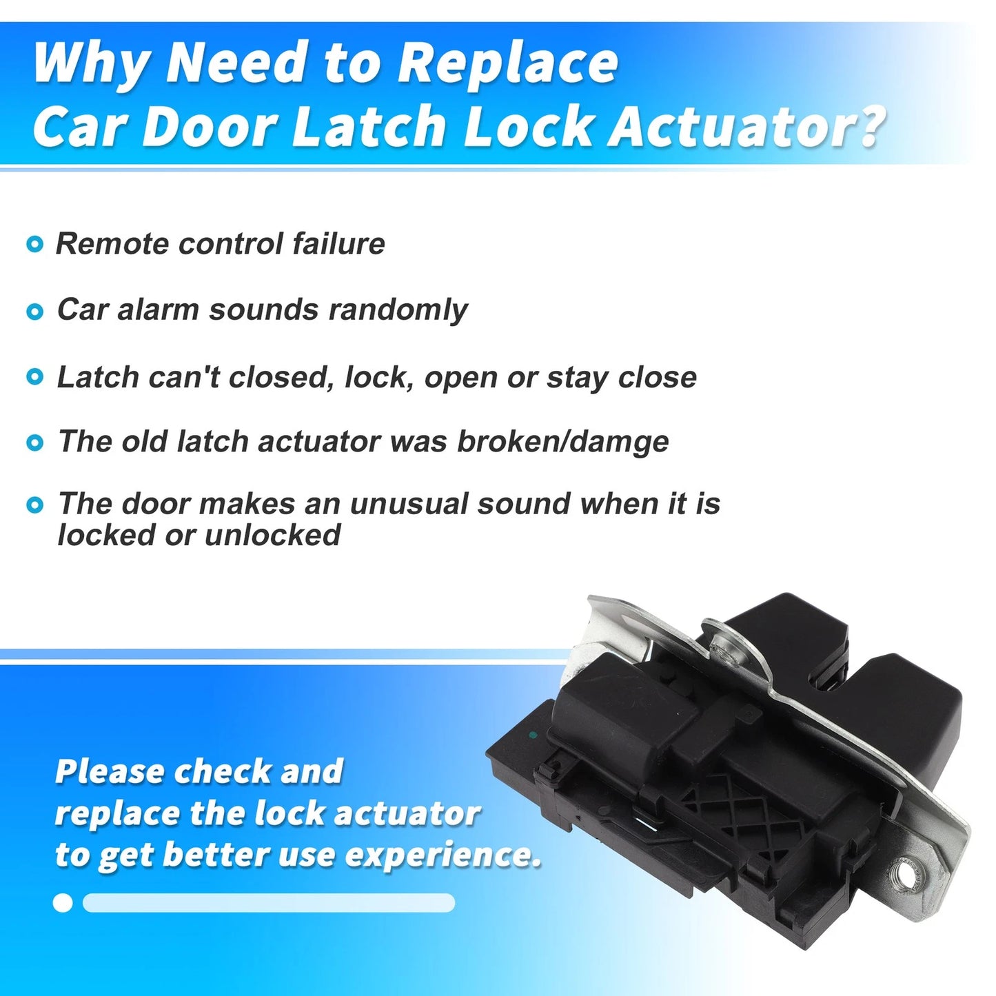 Rear Tailgate Power Door Lock Actuator for Lincoln Nautilus (2019–2023)