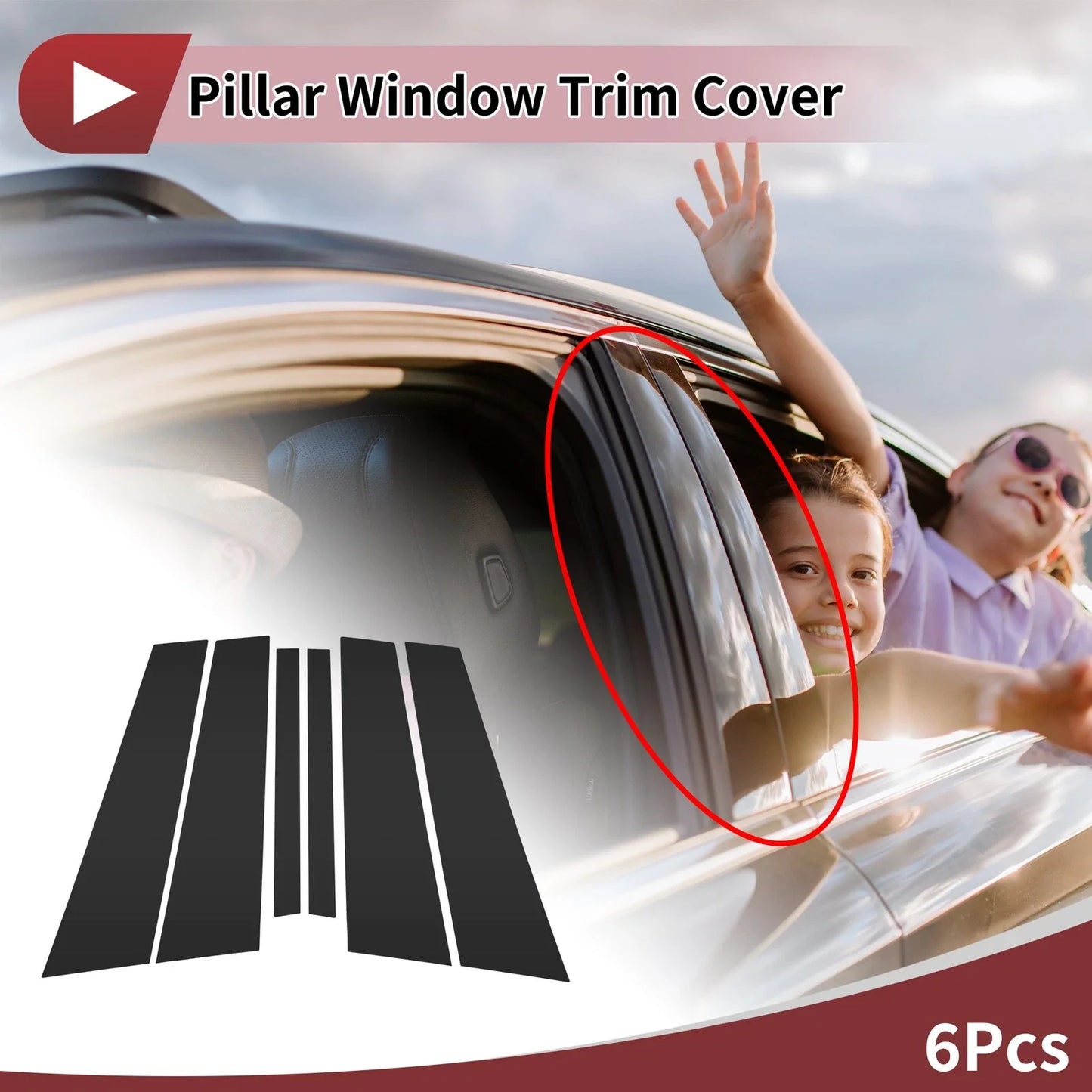 Door Pillar Window Trim for BMW 1-Series Hatchback (2008-2016)