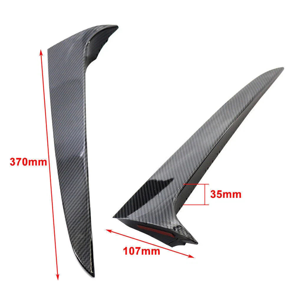 ABS Rear Window Side Spoiler Canard Splitter Trim for BMW X3 (2011-2017)