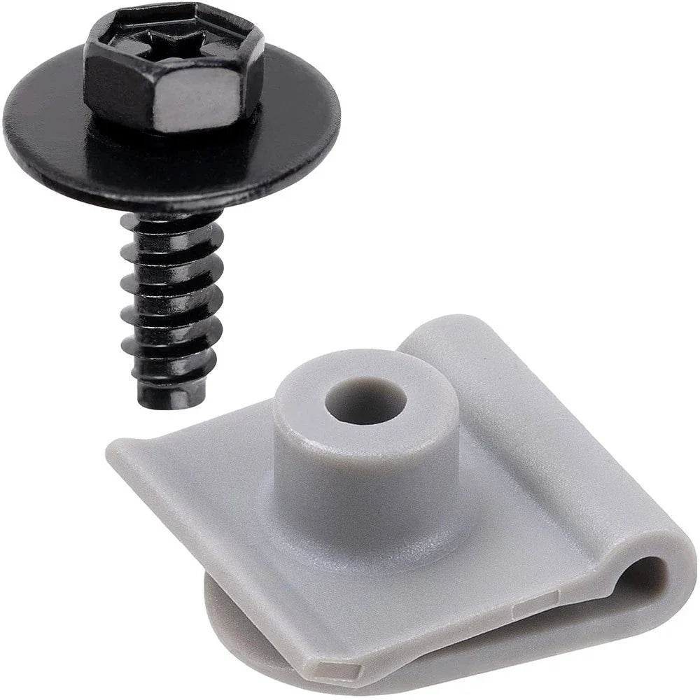 10 x Fender Liner Bumper Cover Splash Shield Screws & U-Nuts for Mazda 2-6