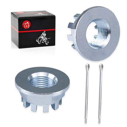 Set of 2 Rear Axle Castle Nuts for Honda Rancher 420 (2007–2021)