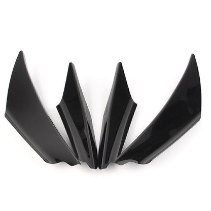 Universal Car ABS Front Bumper Canards Splitter Fins Body Spoiler