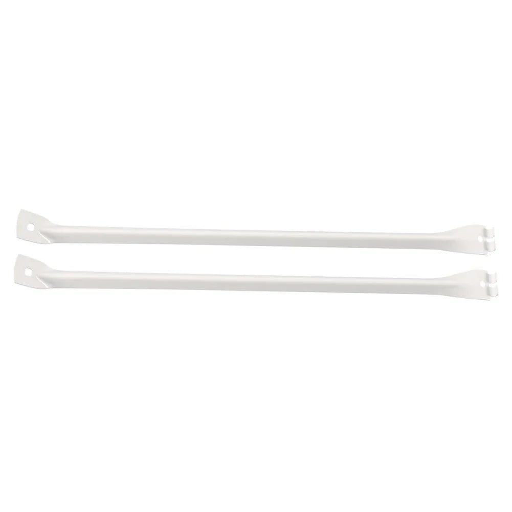 12-Inch White Metal Support Brackets for Closet Shelf