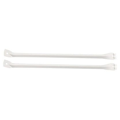 12-Inch White Metal Support Brackets for Closet Shelf