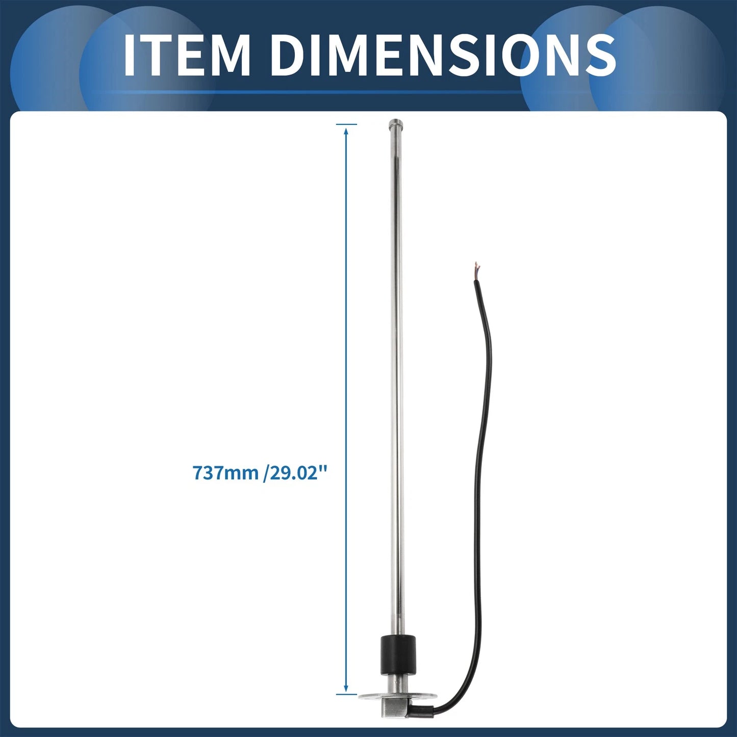 Fuel Sending Unit and Gauge Kit 240-33 Ohm for Boat Car Truck