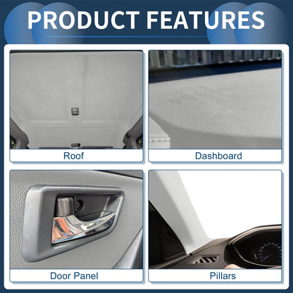 150G Suede Headliner Fabric 80"x57" Foam Backed for Car Roof Repair (Fits Various Models)