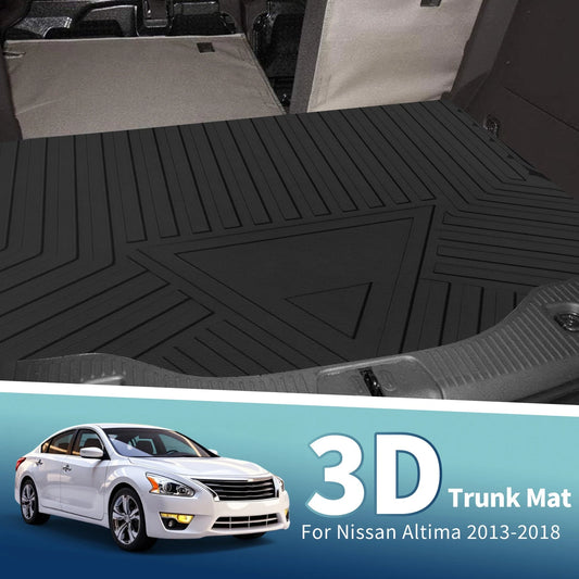 Flat Face Cargo Liner Rear Trunk Mat for Nissan Altima (2013–2018) TPE