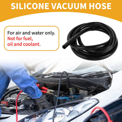 Silicone Vacuum Tubing Hose 1/2" ID 12mm (6.6FT) for Air & Water