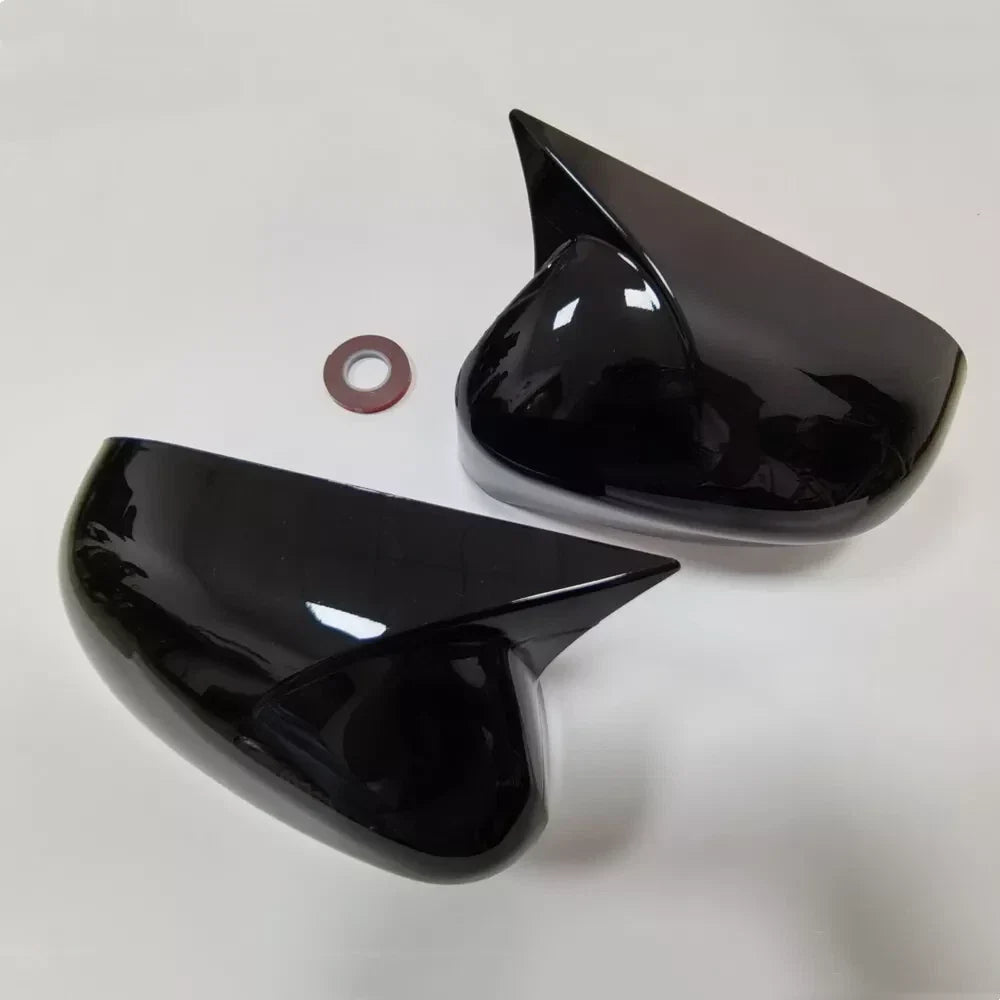 Gloss Black Ox Horn Side Rearview Mirror Cover Cap for Honda Civic (2005–2011)