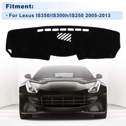 Dash Cover for Lexus IS350/IS300h/IS250 (2005–2013) Black Polyester