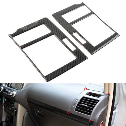 2X Carbon Fiber Steering Wheel Button Cover Trim for Toyota Tacoma (2016–2019)