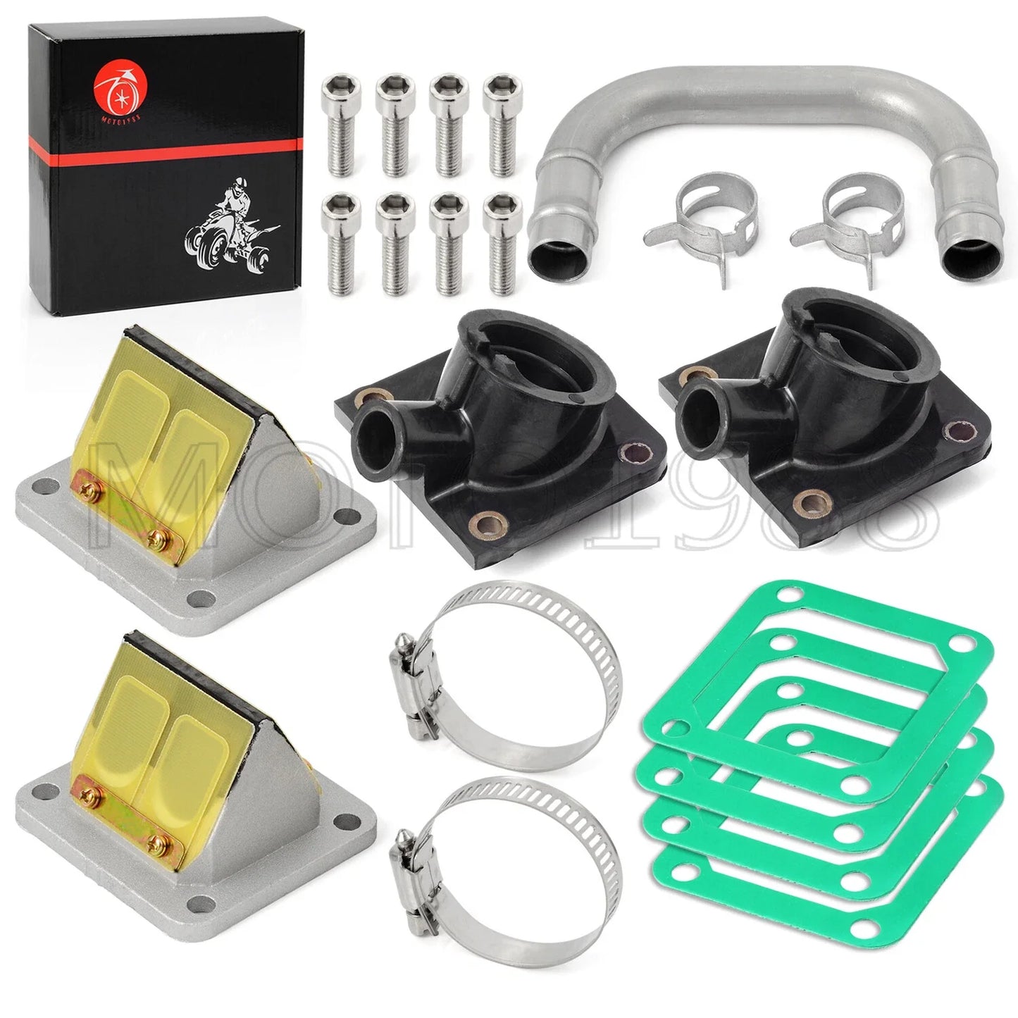 Intake Manifold Boot Reed Valve Intake Tube Kit for Yamaha Banshee (1987–2006)