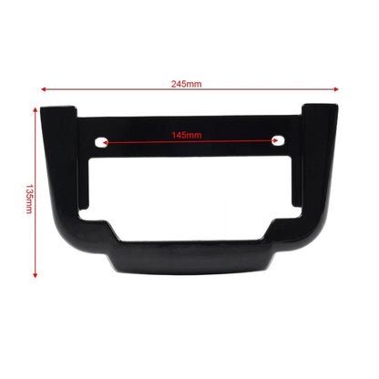 Black Rear License Plate Frame Mount for Harley Tri Glide Ultra Classic (2011-2023)