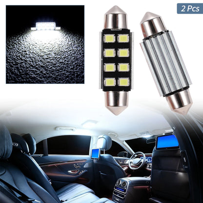 2X LED Dome Light Bulbs 39mm 2835 Chip White for Universal Fit