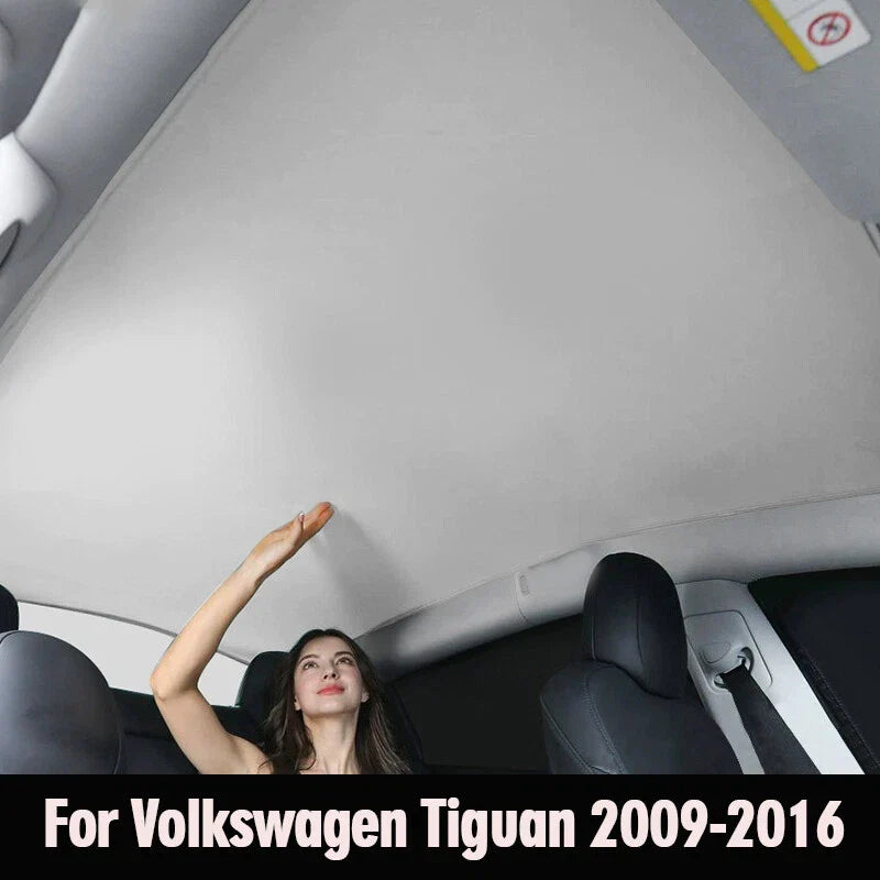 Beige Sunshade Window Sunroof Mesh Net for Volkswagen Tiguan (2009–2016)