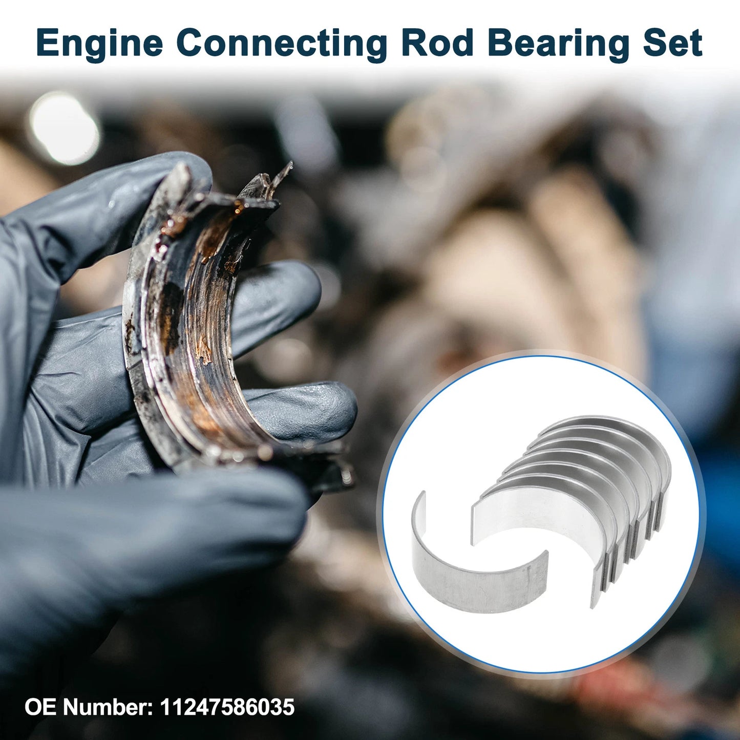 Set of 8 Connecting Rod Bearings for Mini (2001–2006) No. 11247586035