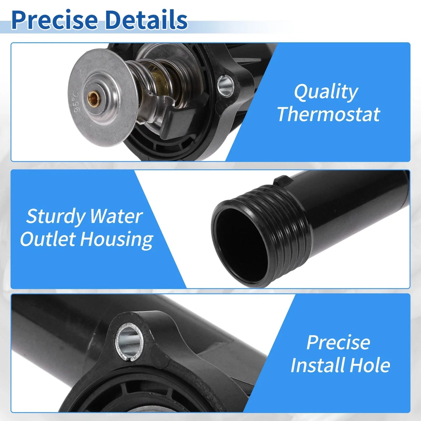 Engine Coolant Thermostat Housing Assembly for BMW 3 Series E36 (1990-2000)