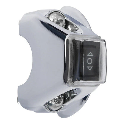Chrome Clutch Bracket Switch ON/OFF Button for Harley Touring Sportster Dyna