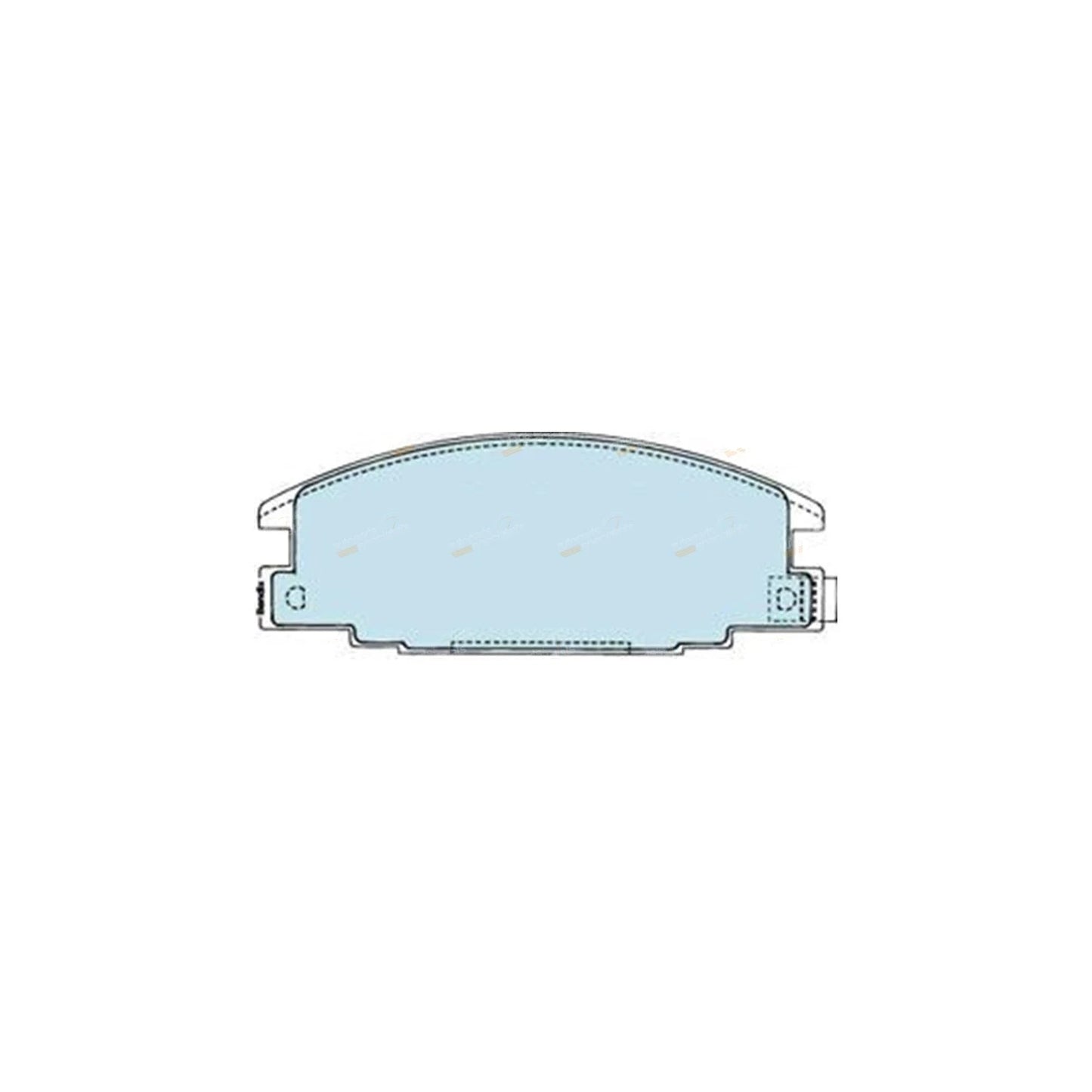 Set of 4 Front Brake Pads for Holden Rodeo (1988–2003)