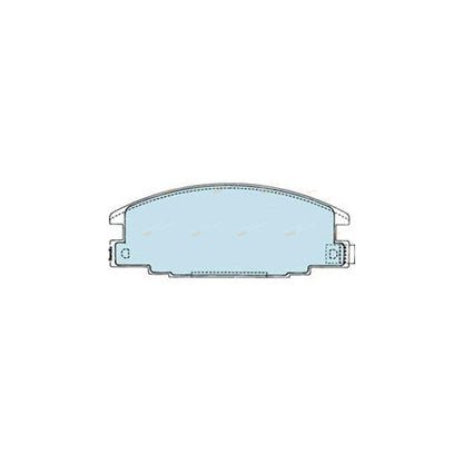 Set of 4 Front Brake Pads for Holden Rodeo (1988–2003)