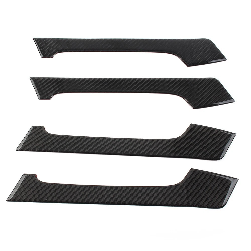 Set of 4 Black Interior Door Handle Trim for Toyota Land Cruiser Prado (2010–2018)
