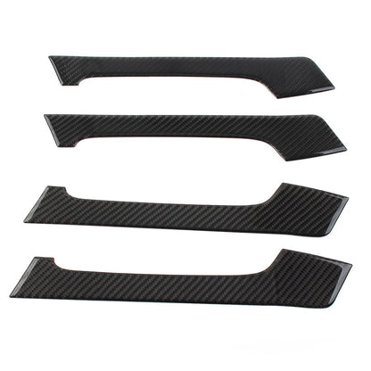 Set of 4 Black Interior Door Handle Trim for Toyota Land Cruiser Prado (2010–2018)