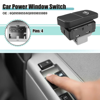 6Q0959855 Passenger Power Window Switch for VW Fox Hatchback (2003–2014)