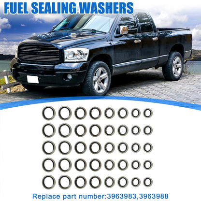 Set of 1 Car Fuel Sealing Washers No.3963988/3963983 for Dodge 5.9L 6.7L (12V 24V)