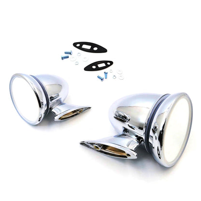 Chrome Fender Mirror Set for Mazda Roadpacer Chantez Cosmo 121 AP RX-5 1975-1981