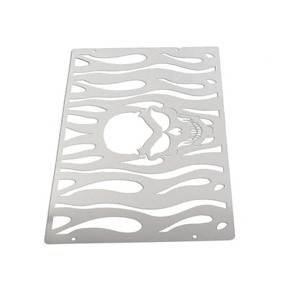 Skull Radiator Grill Guard Cover for Honda GL1500 (All Years) Stainless