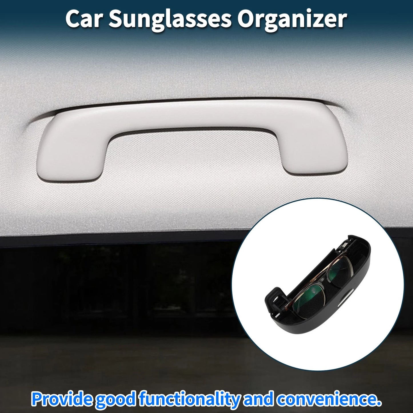 Sunglasses Case for Ford Puma MK2 ST Line X (2020–2025) ABS Black Set of 1