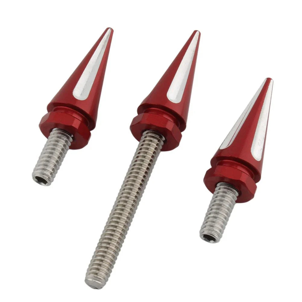 3 x Red Windshield Trim Screws for Harley Electra Glide (2014-2023)