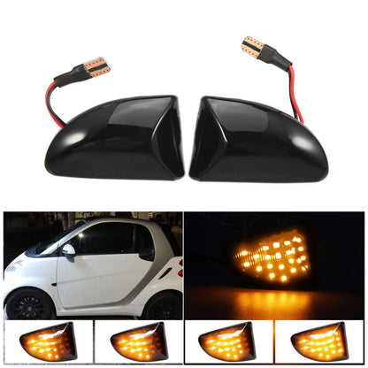 Smoke Lens LED Turn Signal Side Marker Light for Smart Fortwo (2007-2014)