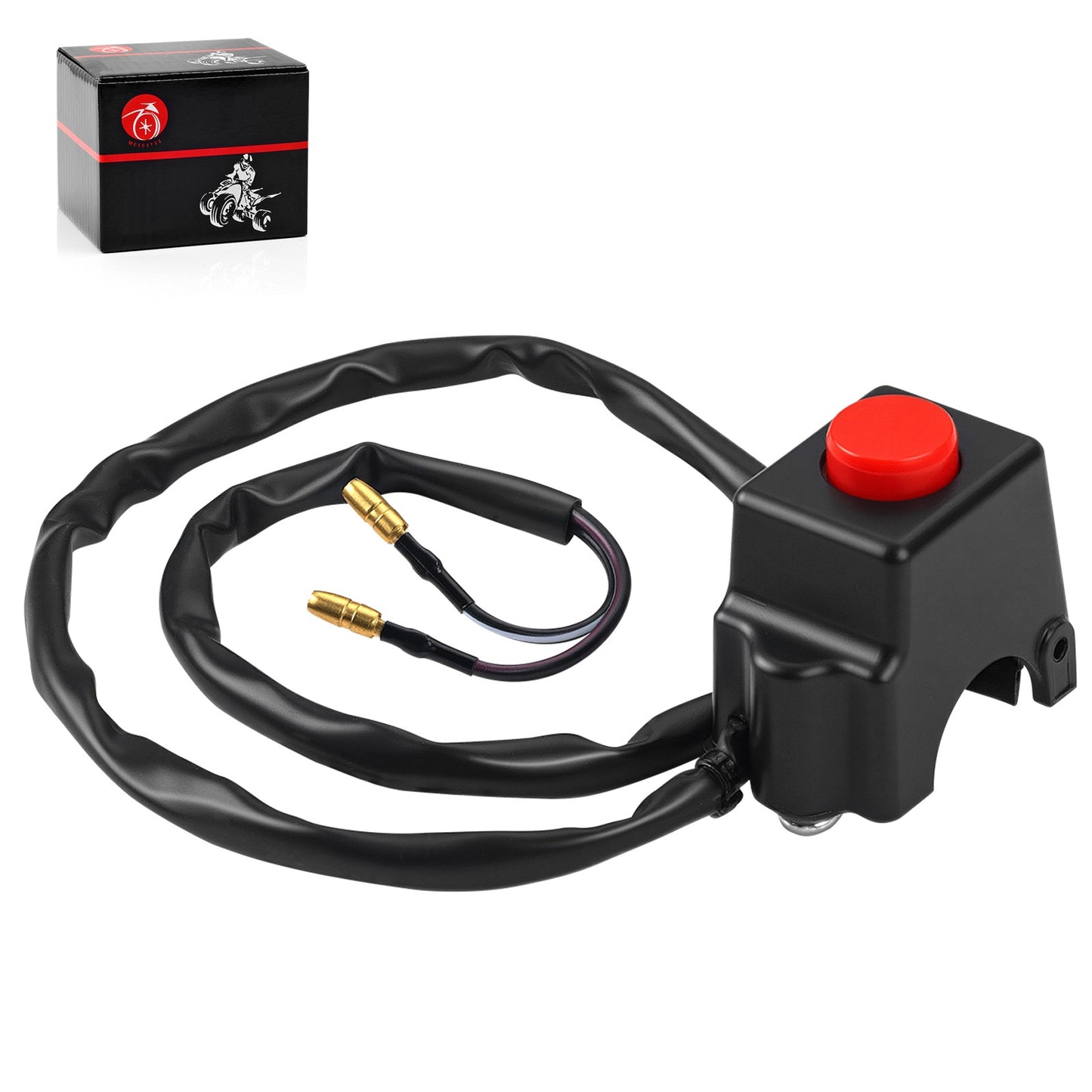 Left Kill Switch Assembly for Suzuki QuadRunner 50 (1984–2005)