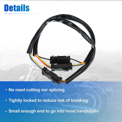 10 Inch Handlebar CAN Bus Wire Extension Harness for Harley Softail Dyna