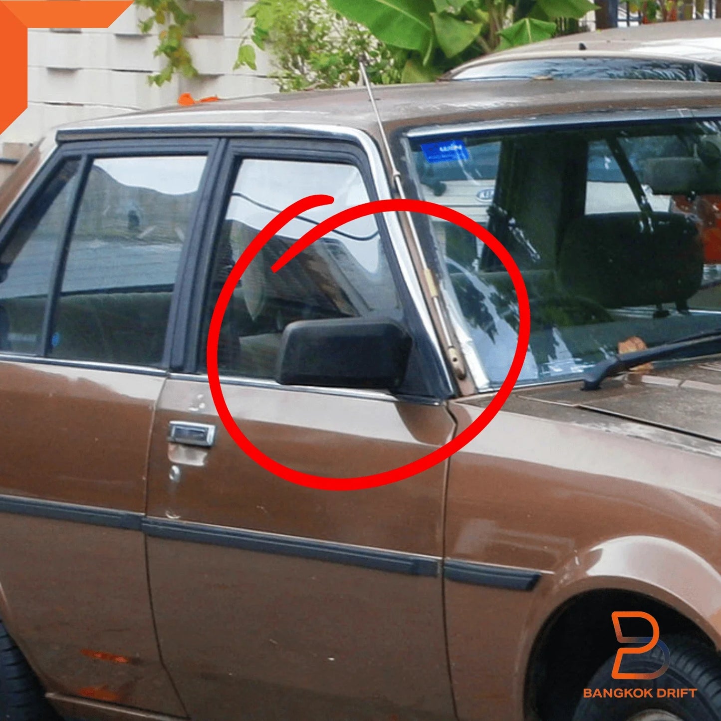 Manual Adjust Side View Mirrors for Toyota Corolla DX KE70 AE80 E82 (79-87)