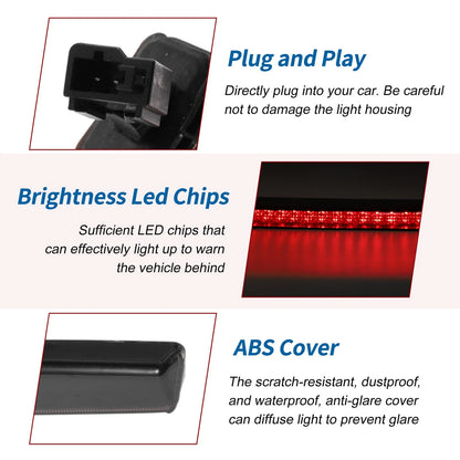 Black LED Third Brake Light for VW Golf Mk5/GTI/R32 (2005–2009) No. 1K8945087D