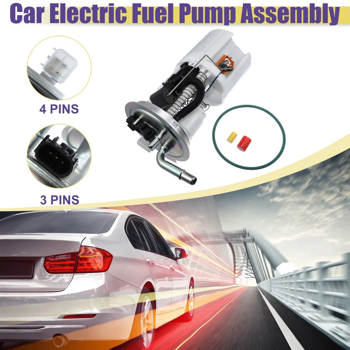 Set of 1 Fuel Pump Assembly E3769M M10167 for Chevy Trailblazer (2002–2009)