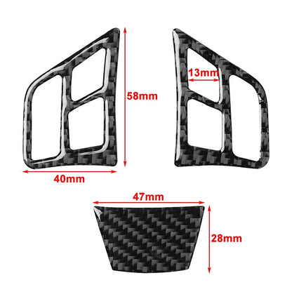 Carbon Fiber Look Steering Wheel Cover Trim for BMW 3 Series (E90–E93)