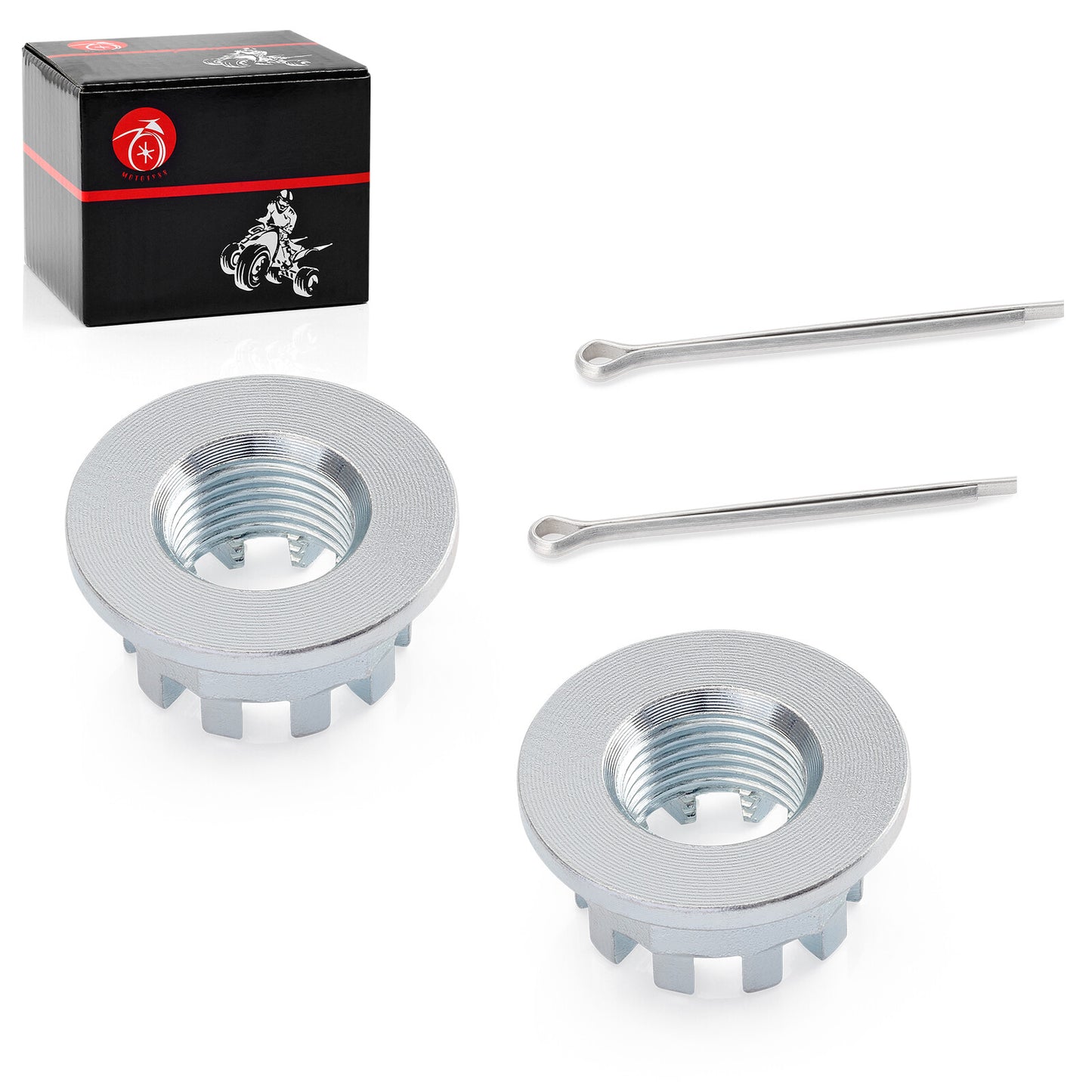 2X Front Axle Castle Nuts for Honda Recon 250 (2000–2009)