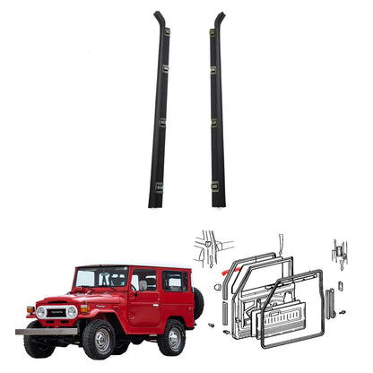 Front Door Glass Outer Weatherstrip for Toyota Land Cruiser (BJ41–HJ47)