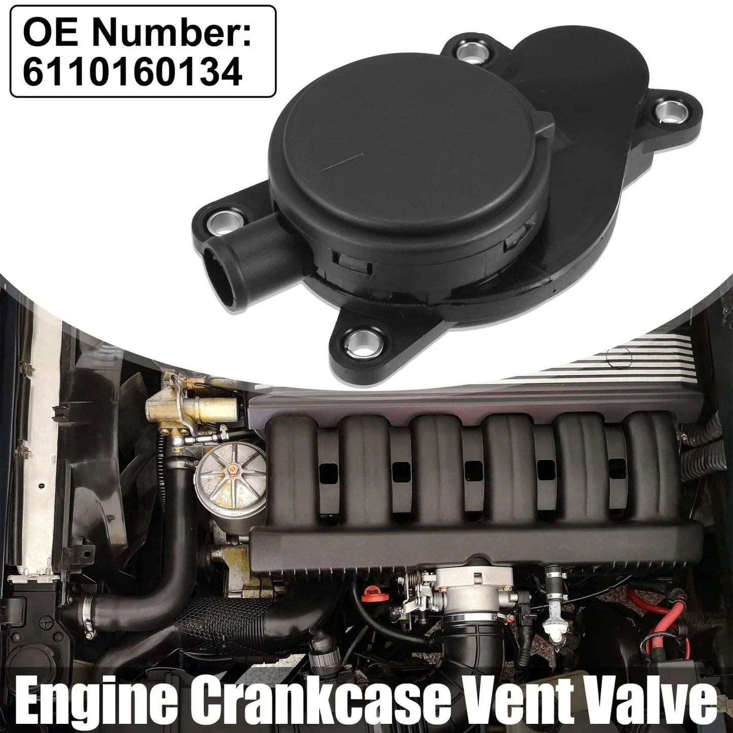 Crankcase Vent Valve for Mercedes Benz Sprinter 2007-2008 (2 x PVC)