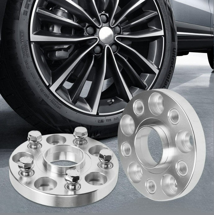Set of 2 Silver Wheel Spacers for Audi A6 Avant