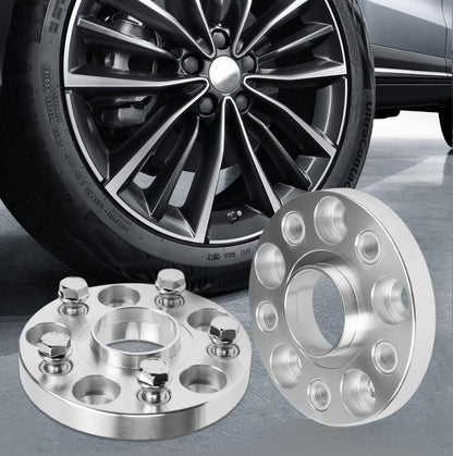 Set of 2 Silver Wheel Spacers for Audi A6 Avant