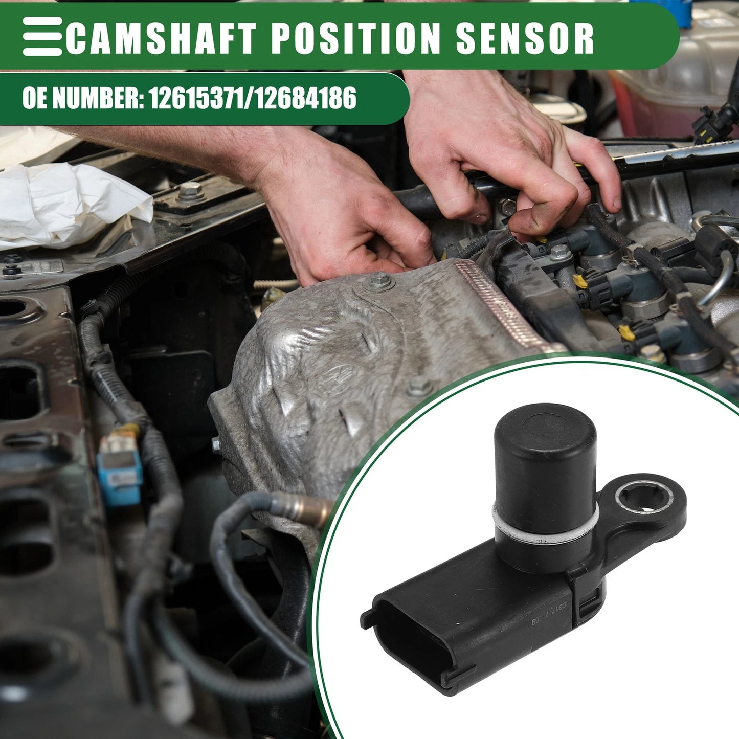 Camshaft Position Sensor for Buick Enclave, Chevrolet (2008–2017) No. 12615371/12684186