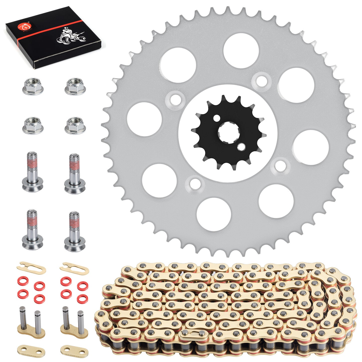 Sprocket Chain Set for Honda XR100R CRF100F (2004–2019) 14T/50T 428VM-X X-Ring