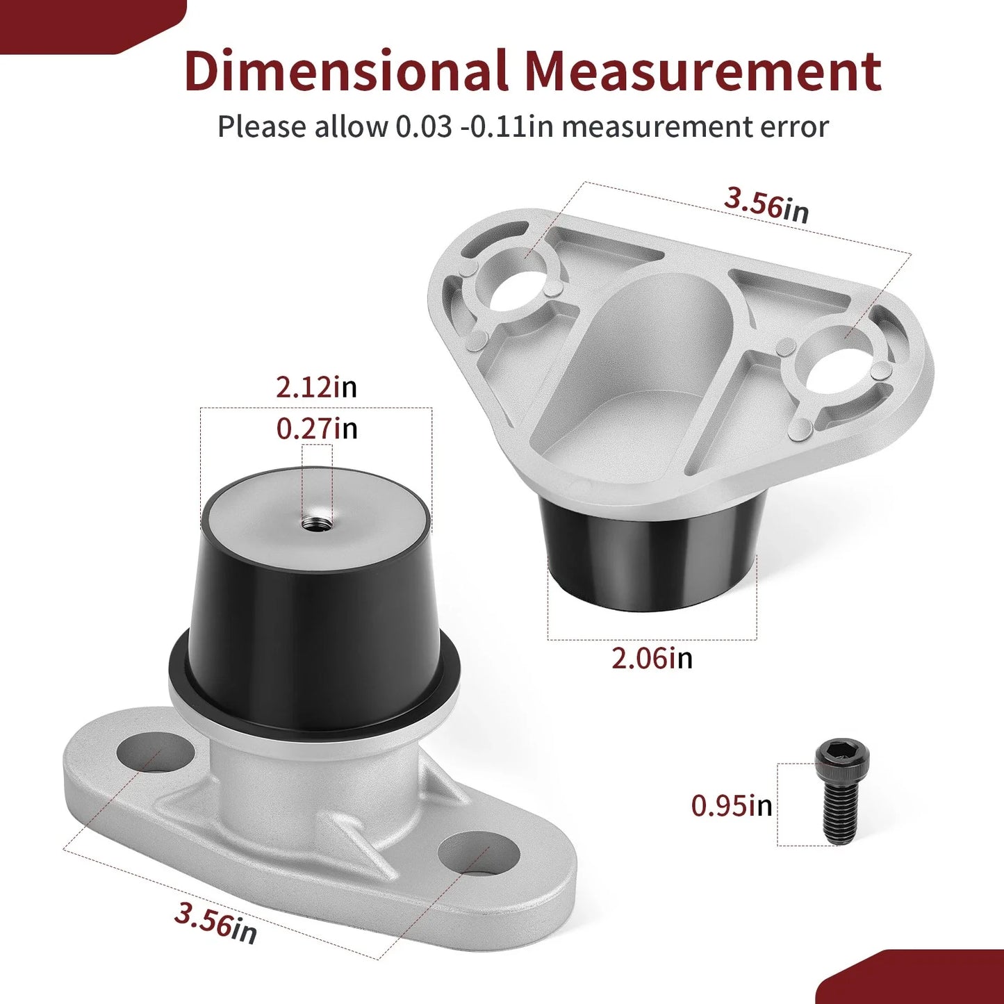 Front Rear Engine Motor Mounts for Sea-Doo FISH PRO GTX (2019–2024)