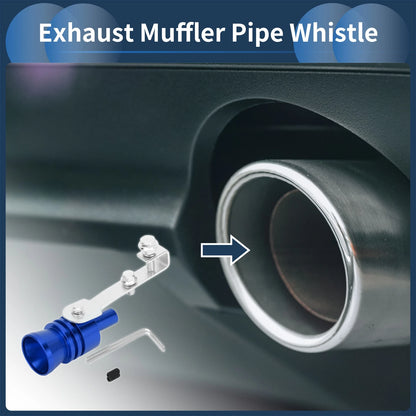 Turbo Sound Exhaust Muffler Pipe Whistle for Universal Fit (Set of 1)