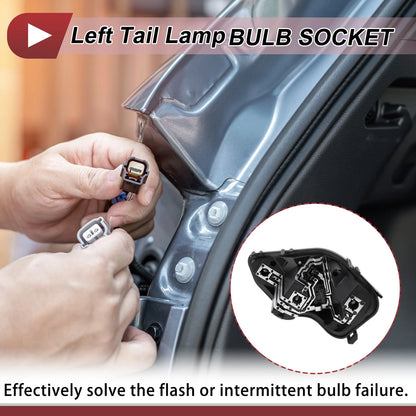 1 Pc Left Tail Light Socket for Peugeot 308 (2012–2015) Lamp Bulb Connector