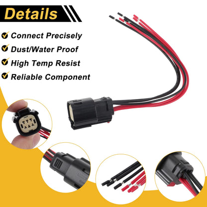 Set of 6 Pin Connector Plug for Chevrolet Traverse (2018–2021) No.84686137